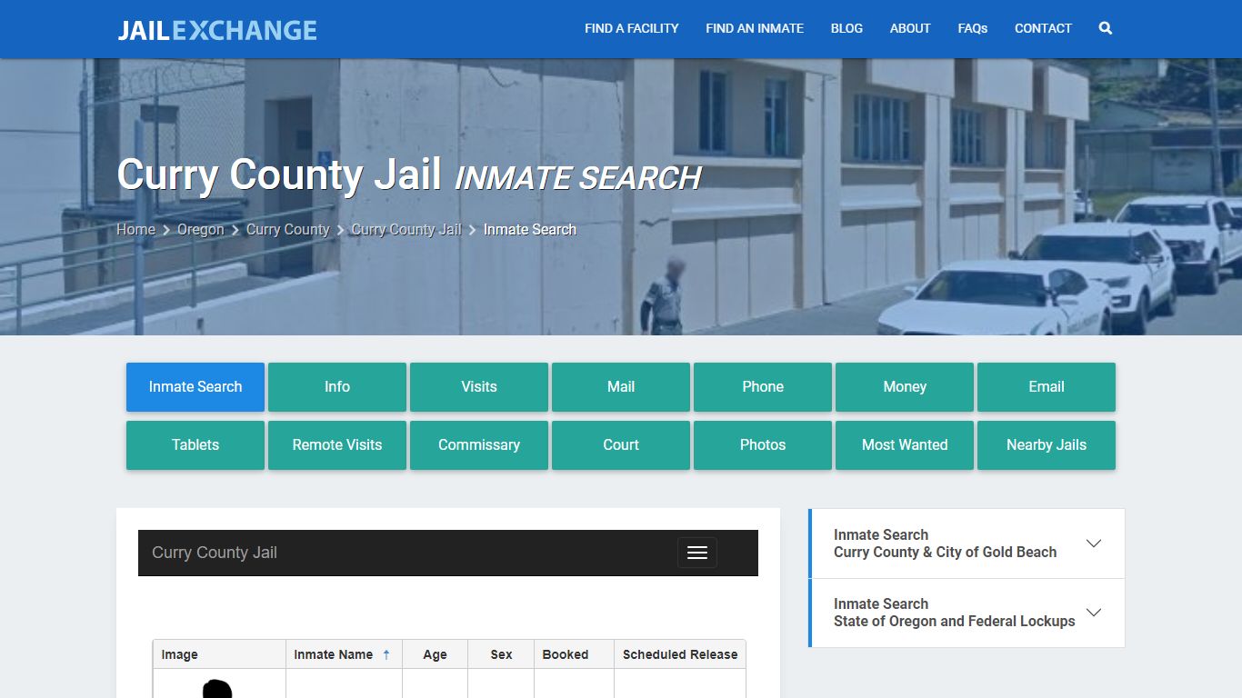 Inmate Search: Roster & Mugshots - Curry County Jail, OR