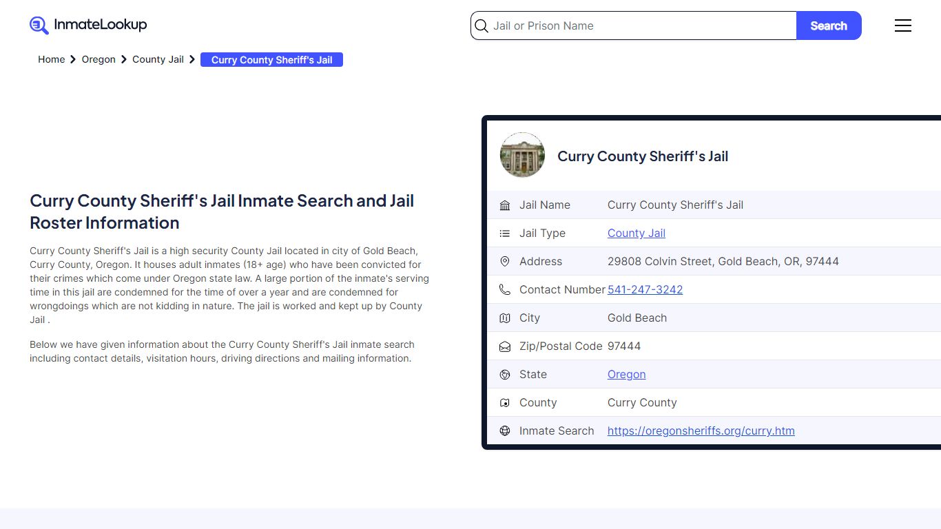 Curry County Sheriff's Jail Inmate Search - Inmate Lookup